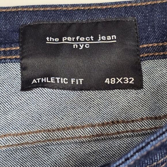 NYC The Perfect Jean Men’s Athletic Fit Mariner - Dark Blue Size 48 X 32 NEW - Picture 8 of 11